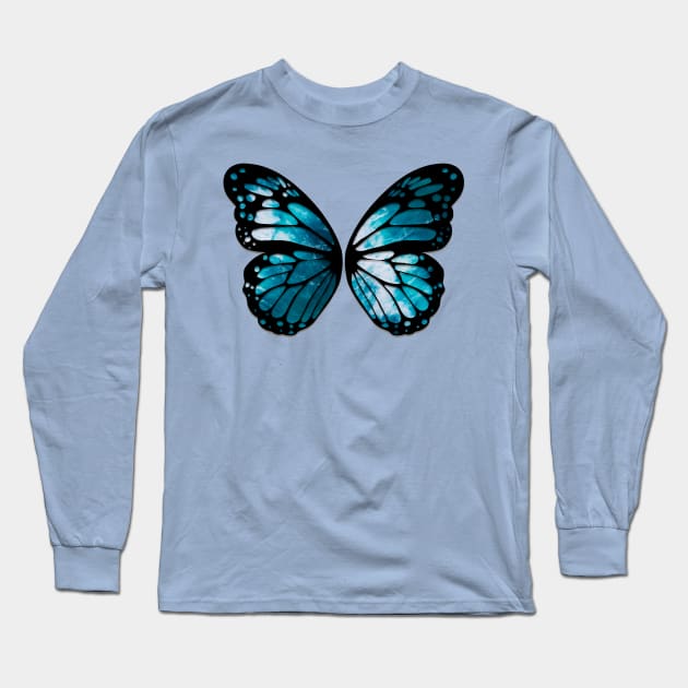 Monarch Ocean butterfly Long Sleeve T-Shirt by SusanaDesigns